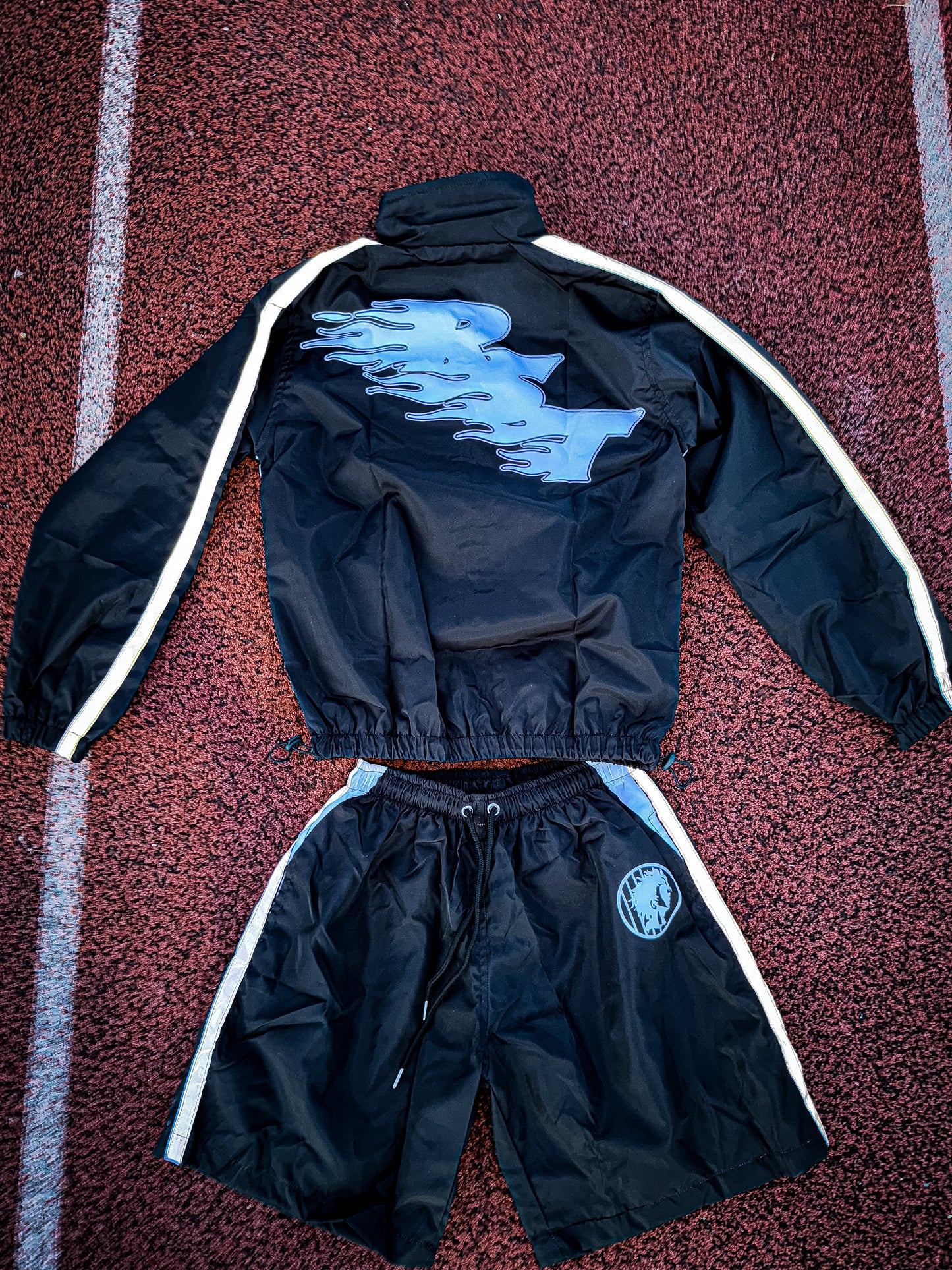 Black (reflective) nylon set