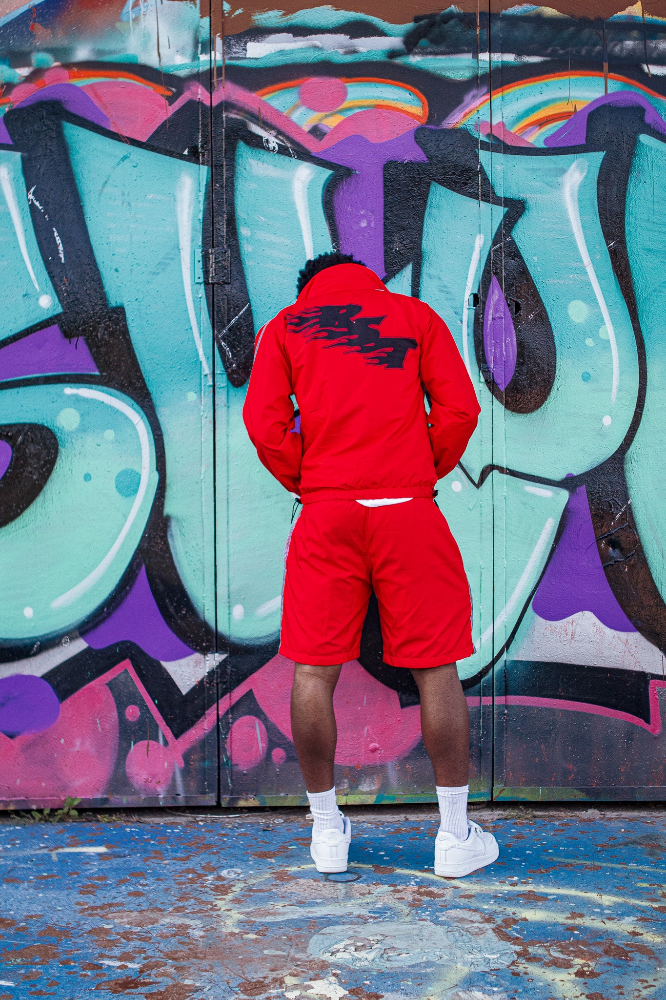 Red (reflective) nylon set