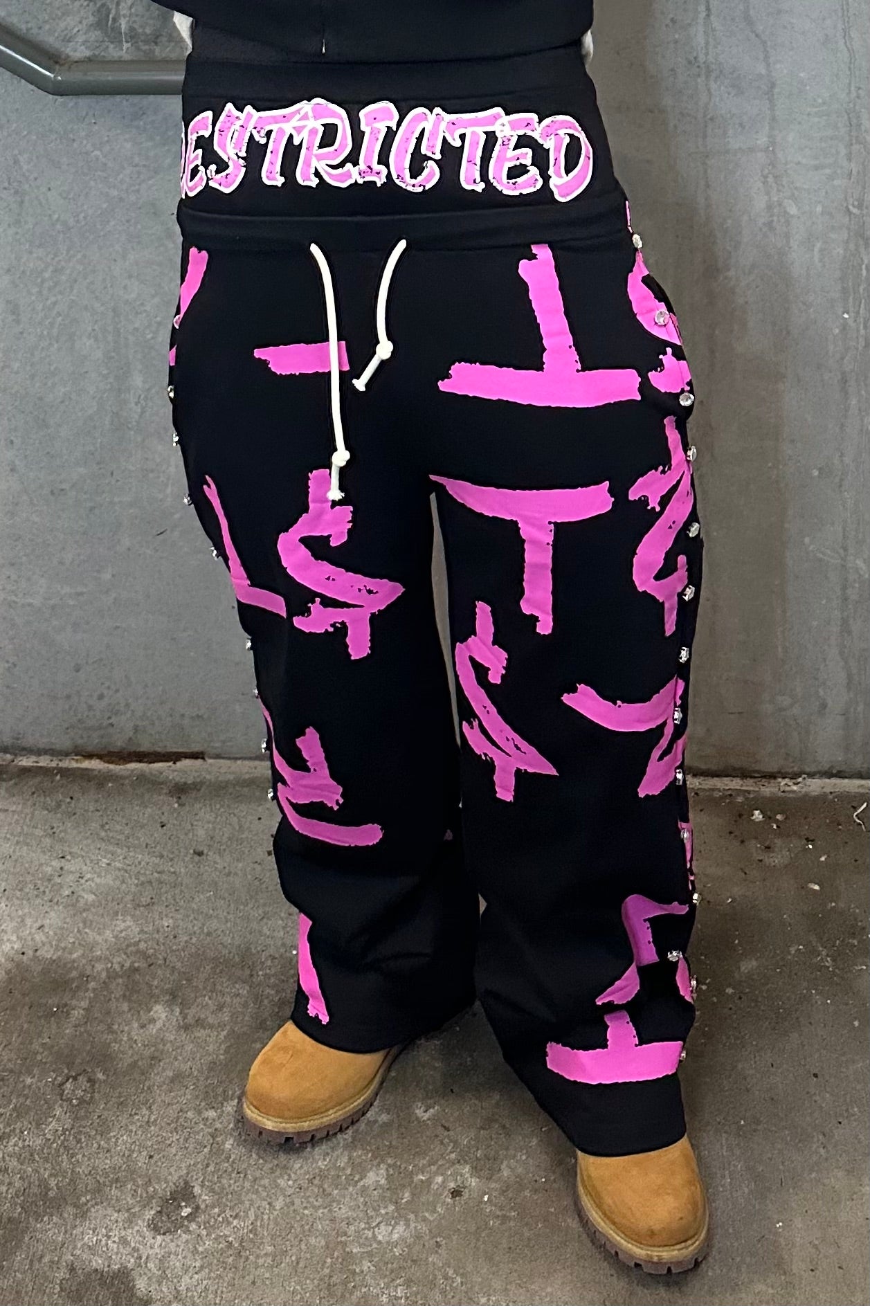 Rst rhinestone sweatpants
