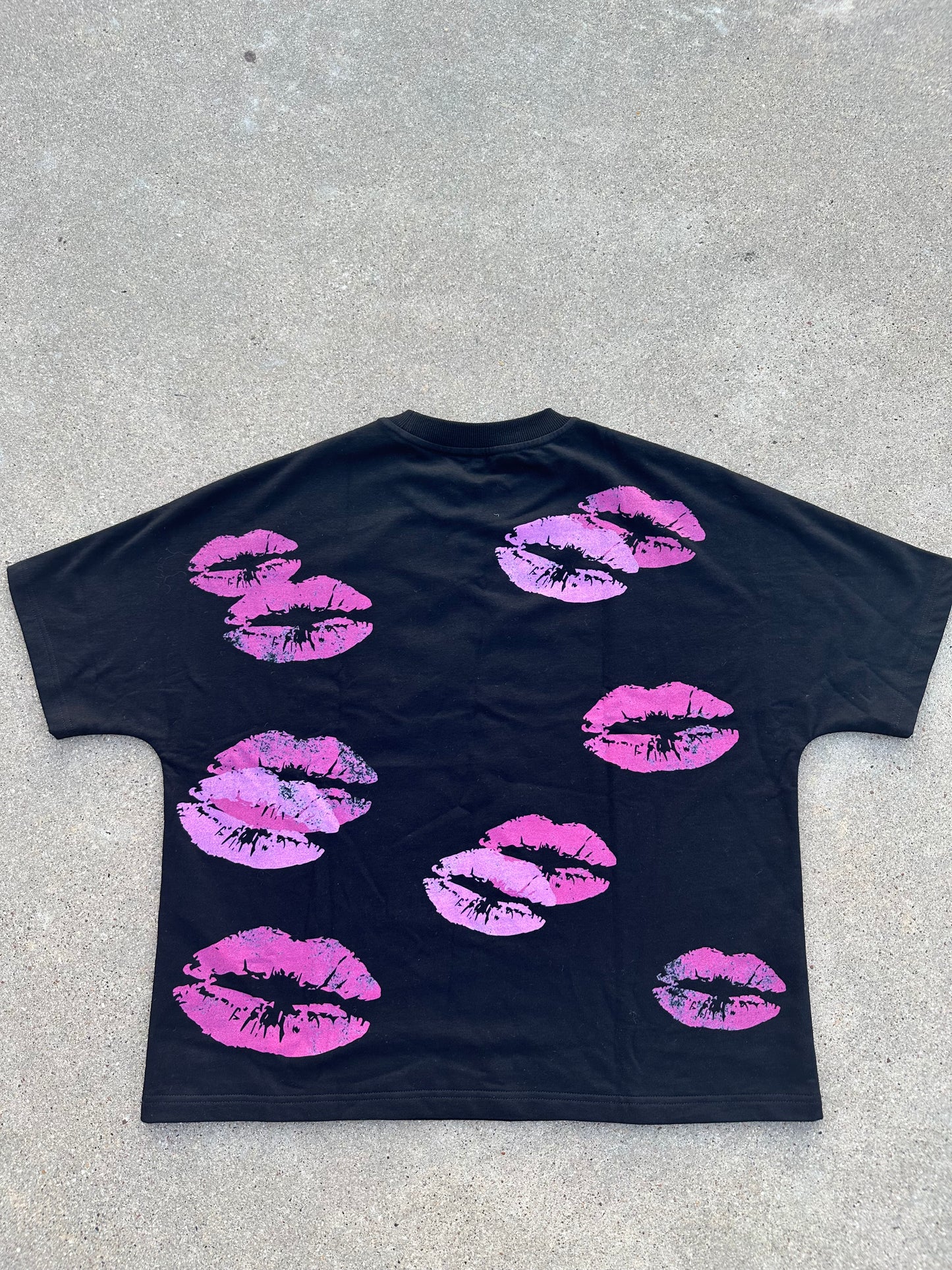 Two tone pink box tee