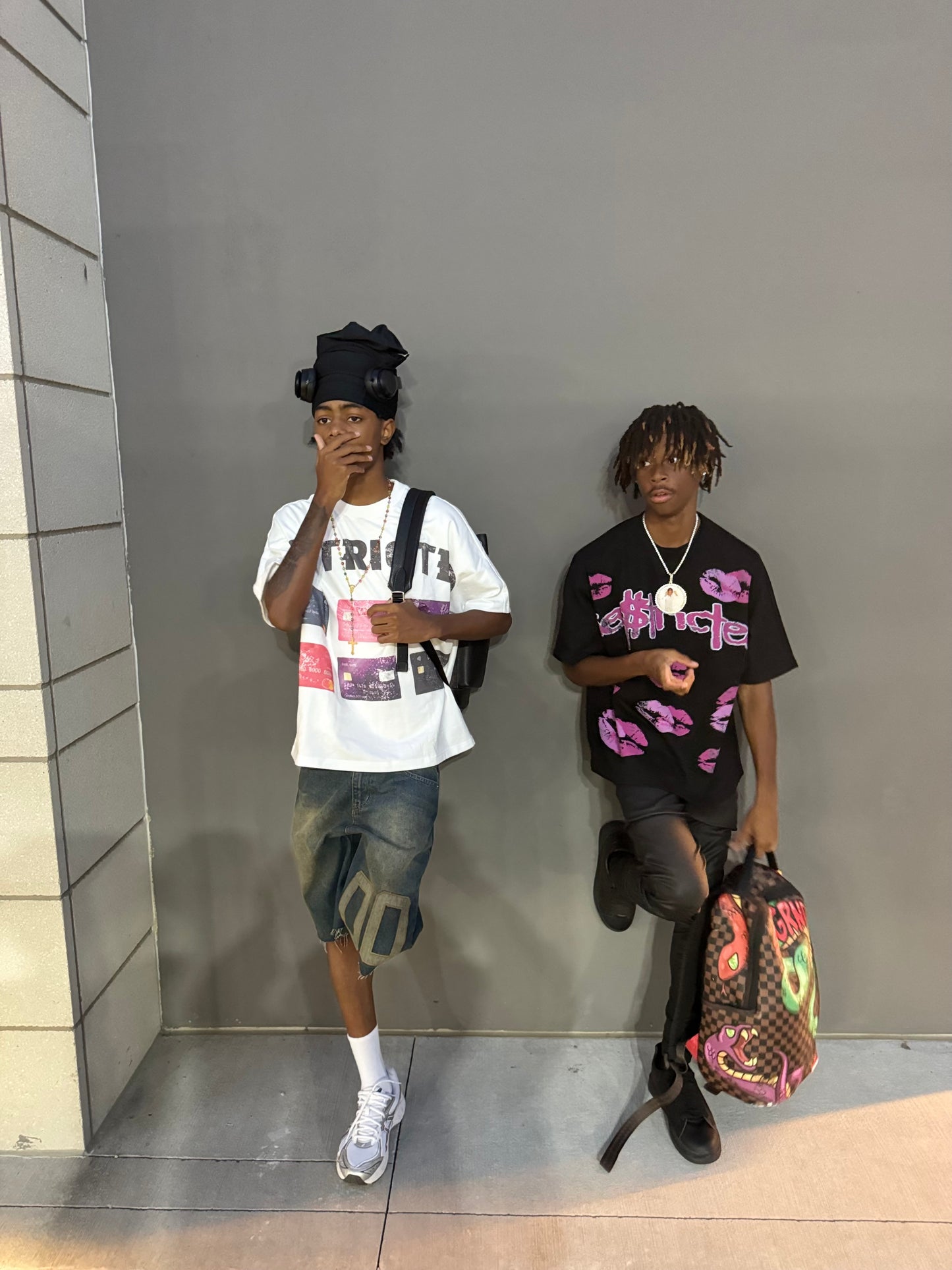 Two tone pink box tee