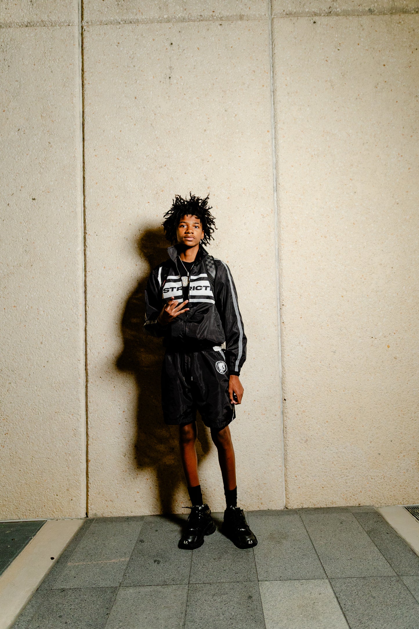 Black (reflective) nylon set