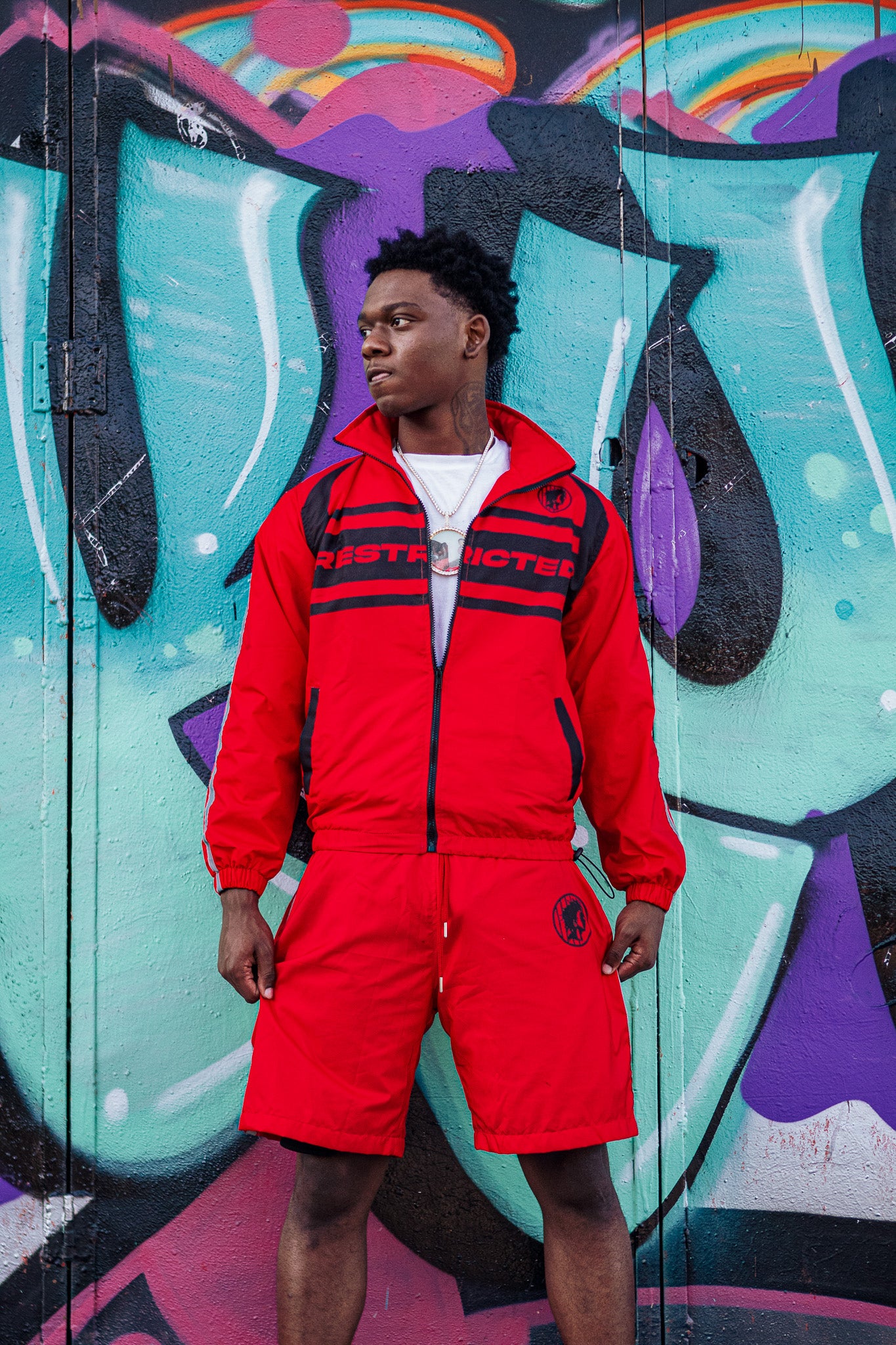Red (reflective) nylon set