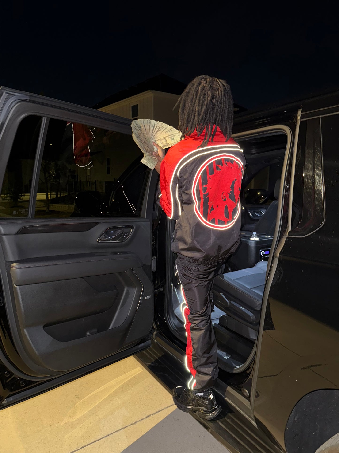 2 tone red (reflective) trackset