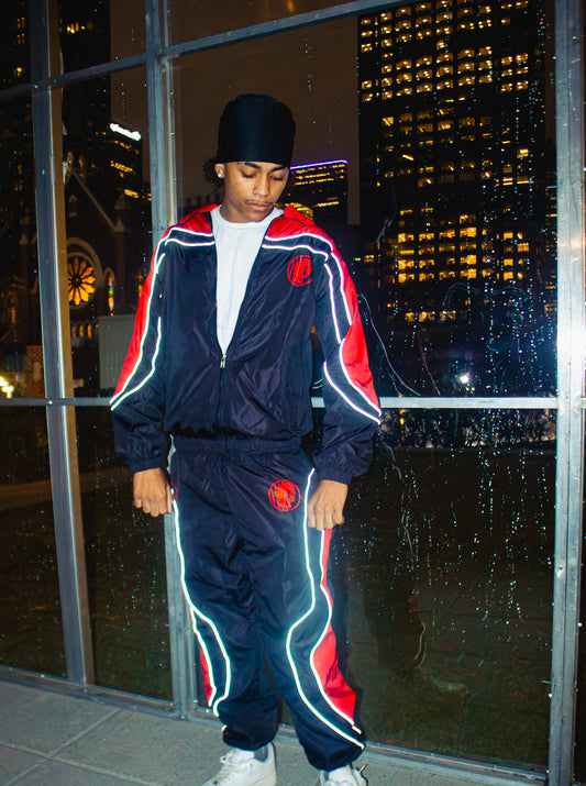 2 tone red (reflective) trackset