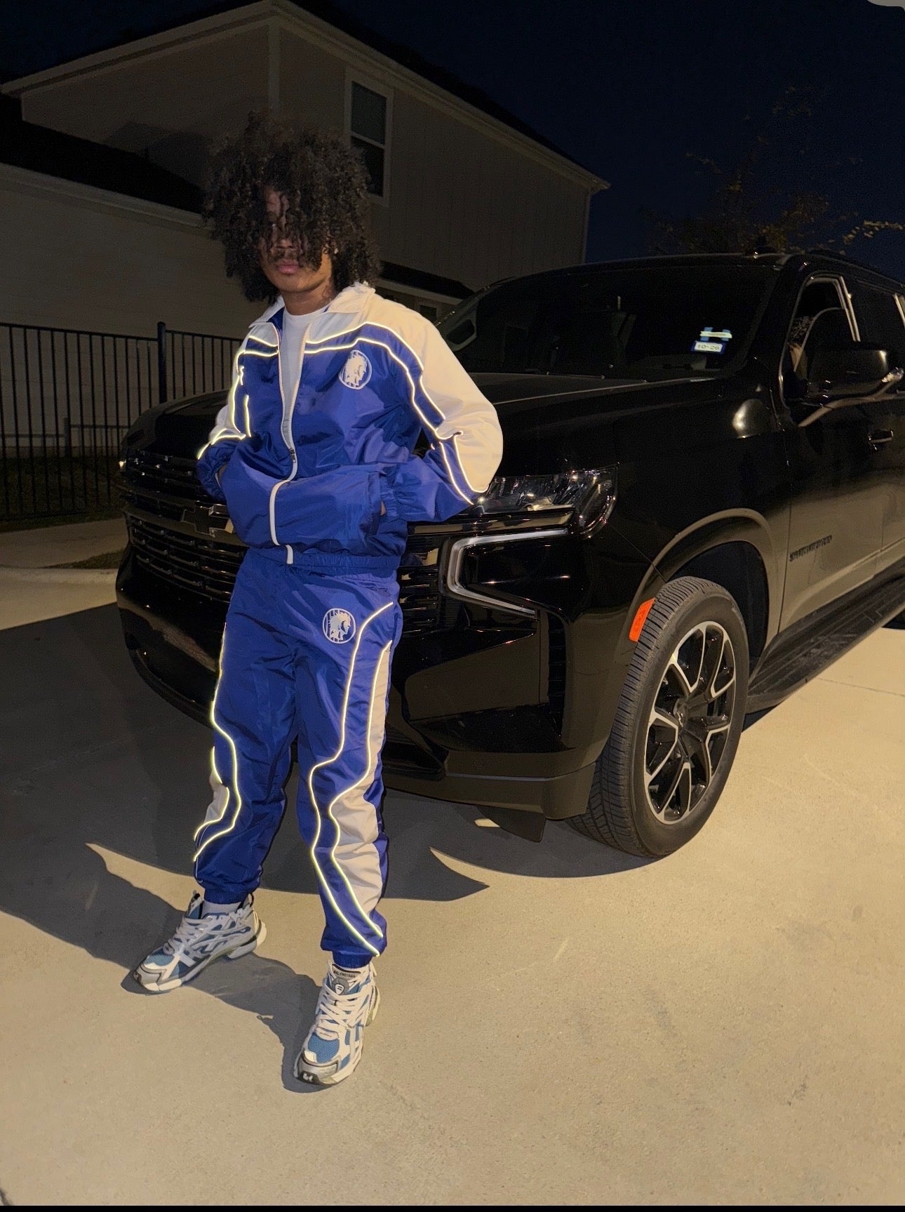 2 tone blue (reflective) set