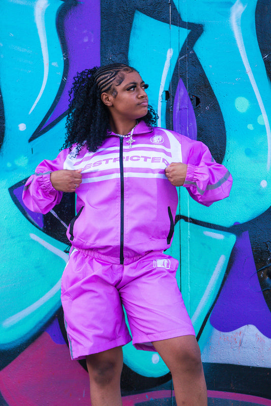 Pink (reflective) nylon set