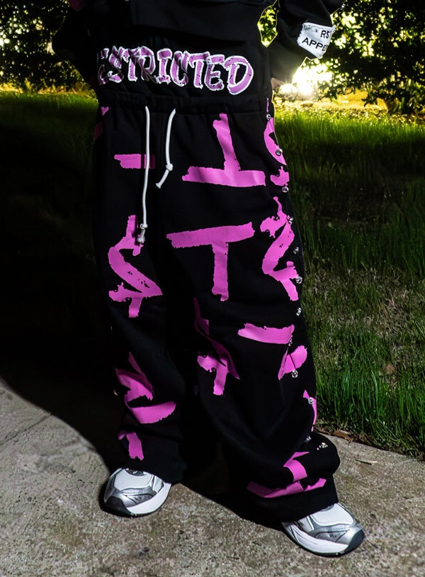 Rst rhinestone sweatpants