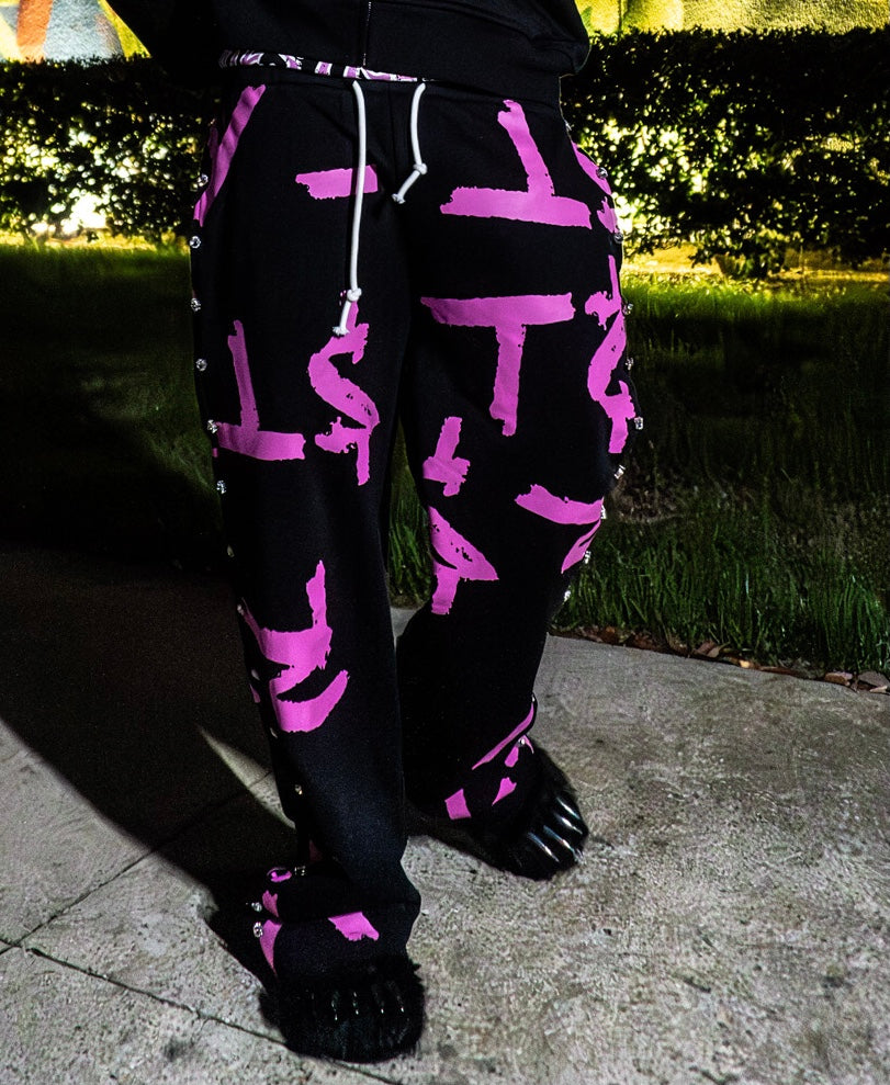 Rst rhinestone sweatpants